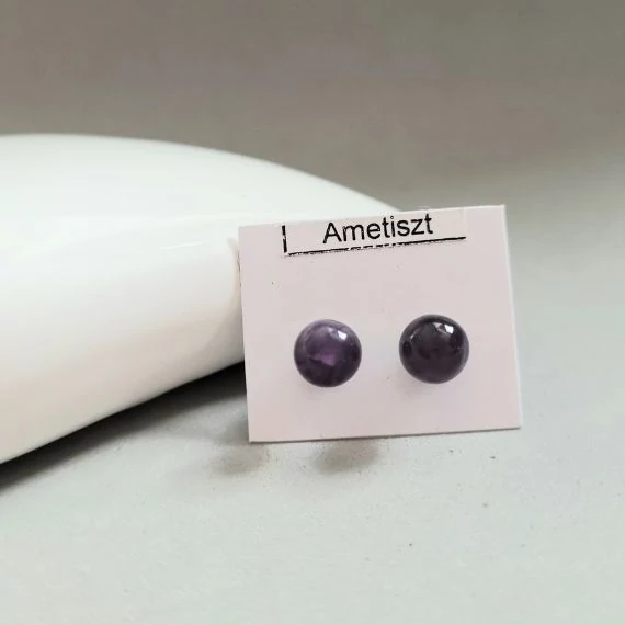 ametiszt golyós fülbevaló