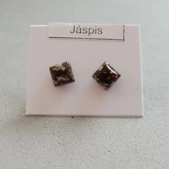 leopárd jáspis fülbevaló