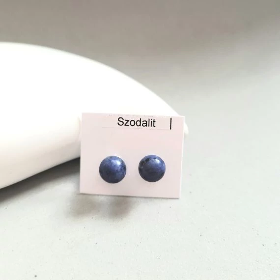 Szodalit golyós fülbevaló