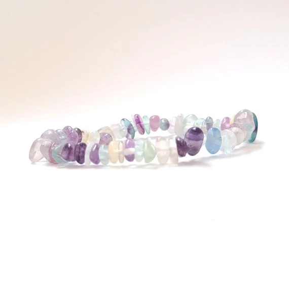 Fluorit ásvány karkötő színek varázslata